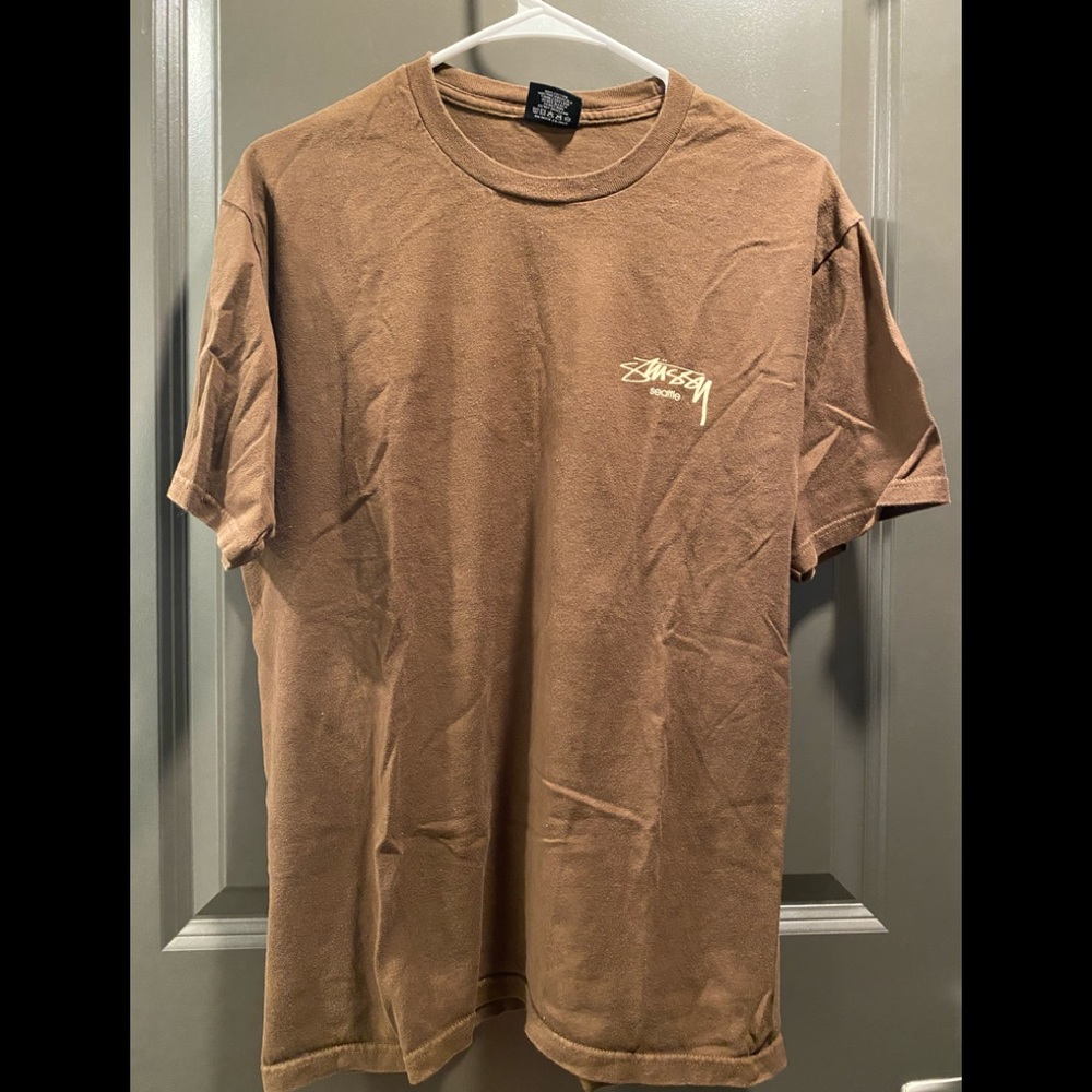 Stussy Seattle Flagship Store tee Brown